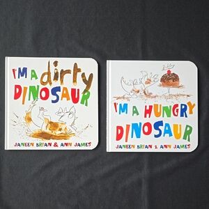 I'm A Dirty Dinosaur & I'm A Hungry Dinosaur - 2 Book Set for Kids